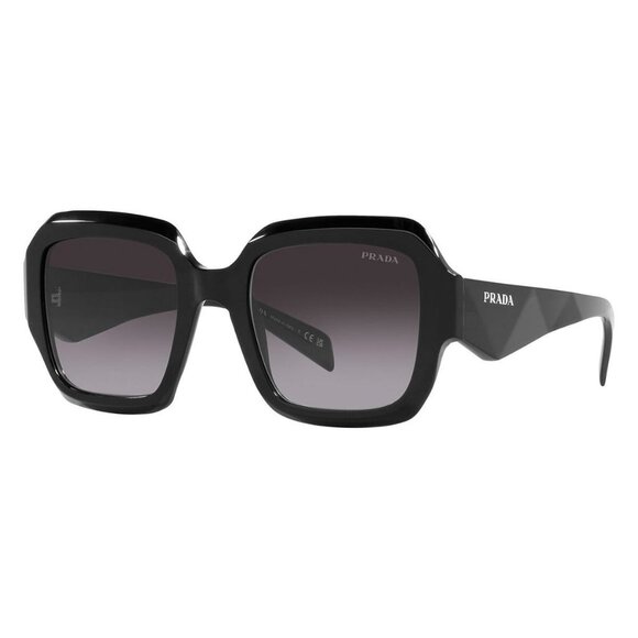 New PRADA Black Square SPR28Z 16K-90A Sunglasses Women - Picture 1 of 4